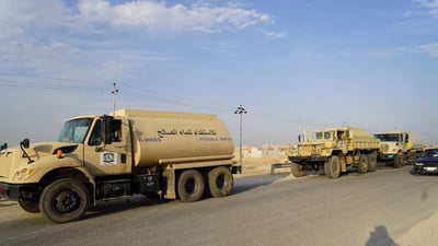 صور: جيش وشرطة وحشد يسعفون تلعفر بالماء.. وذنون يؤكد انتهاء الأزمة خلال يومين
