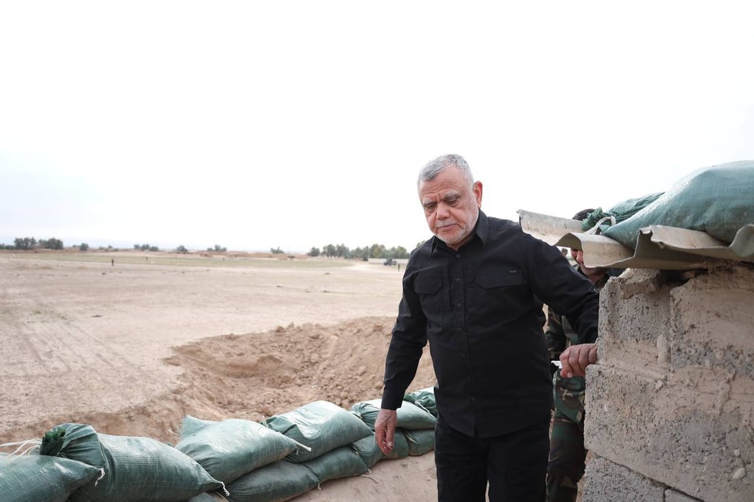 صور: هادي العامري يرافق الجيش والحشد لتفقد حدود ديالى الإدارية