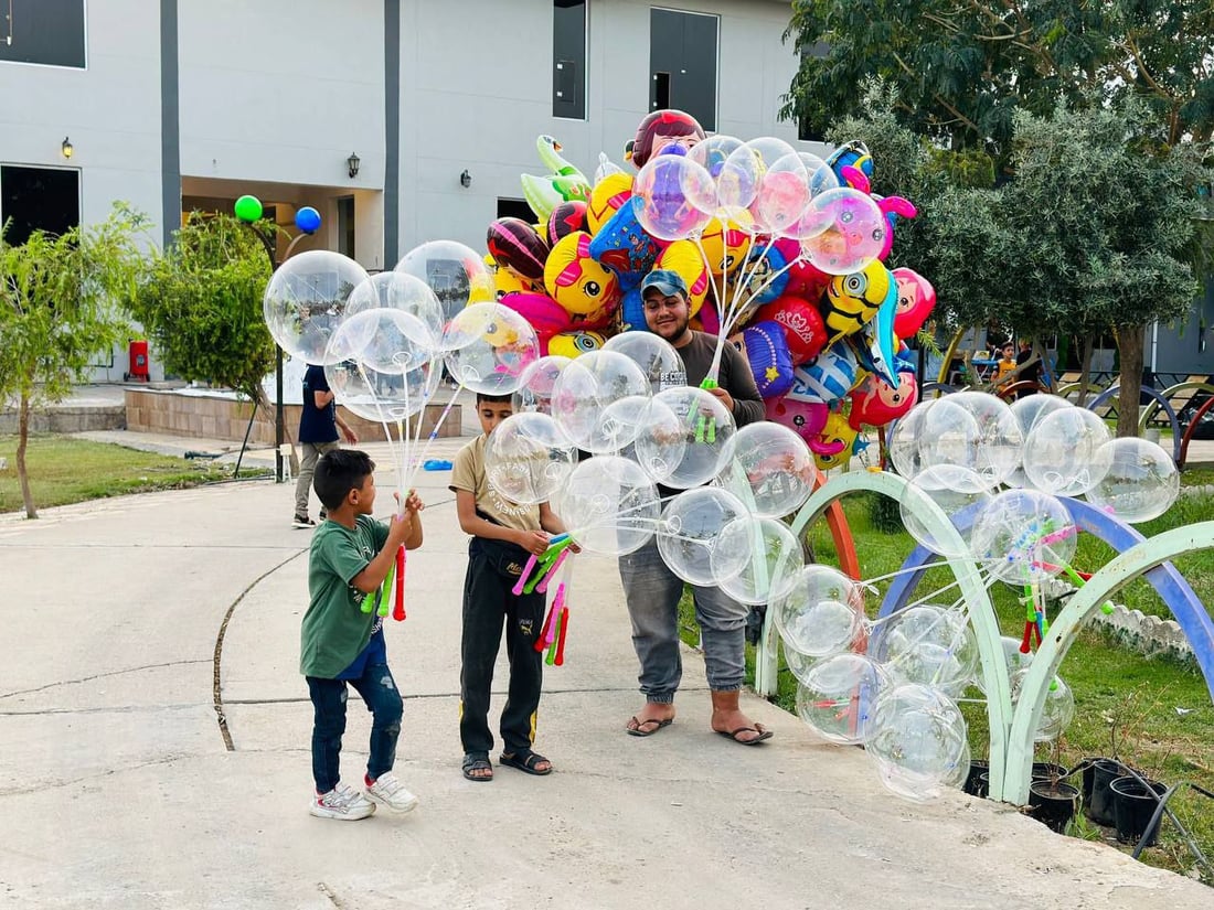 “تعالوا إلى الرمادي.. الأجواء رائعة”.. ملاهي السندباد عيد للكبار والصغار (صور)
