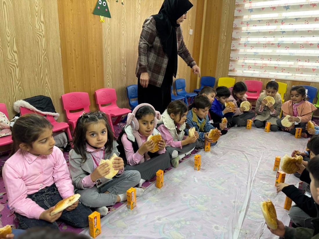 هاتوچۆى هه‌ریر‌ منداڵانى باخچه‌یه‌كی ساوایانی ئاشناى هێماكانى هاتوچۆ كرد