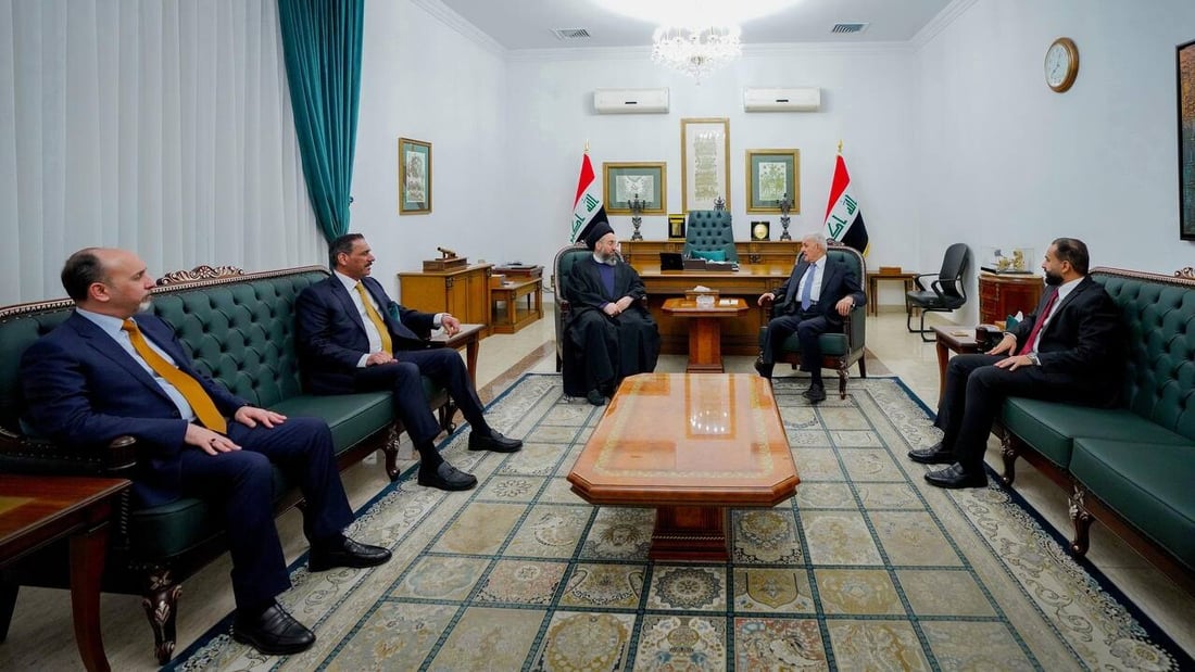 الحكيم وأمين بغداد في مكتب رئيس الجمهورية للتباحث بشأن حسم الاستحقاقات