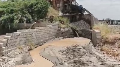 کارگەگانی شوتنەوەی چەو و لم ئاوی زێی بچوکیان لە سنوری قەزای تەقتەق لێڵکردووە