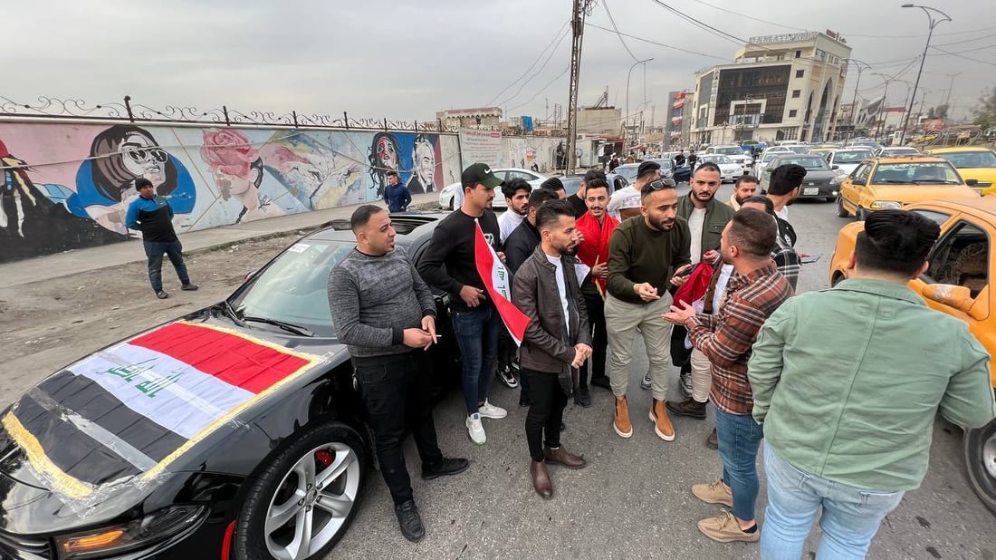 شباب الموصل ينطلقون بقافلة من 30 سيارة لدعم بطولة البصرة (صور)