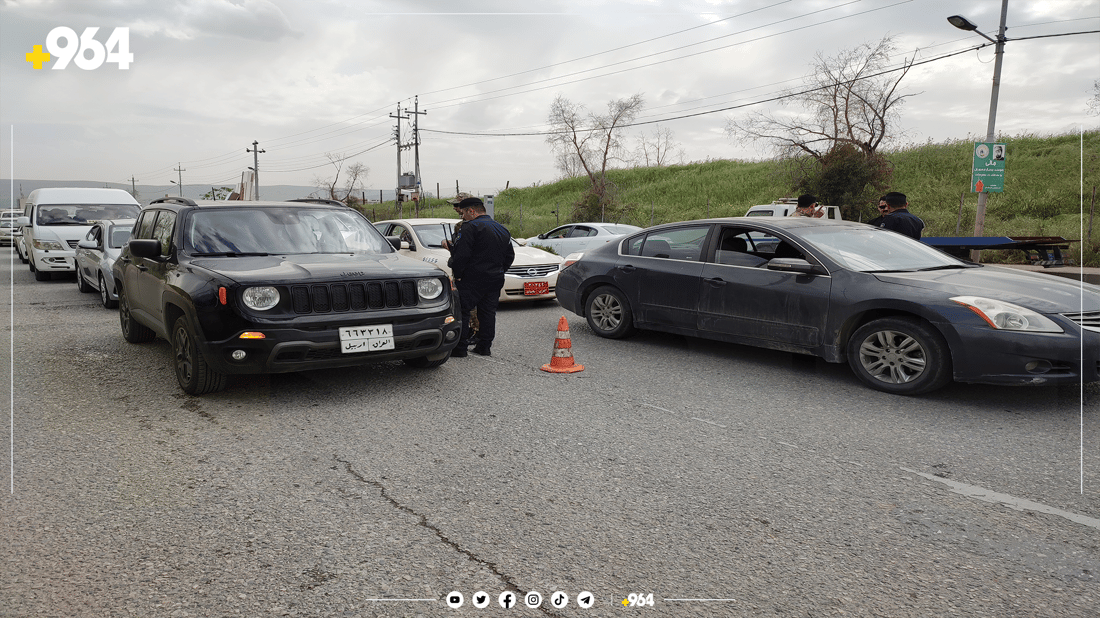 سلێمانی.. بازگە بۆ چەکی بێ مۆڵەت و ئۆتۆمبێلی جام رەش دانران