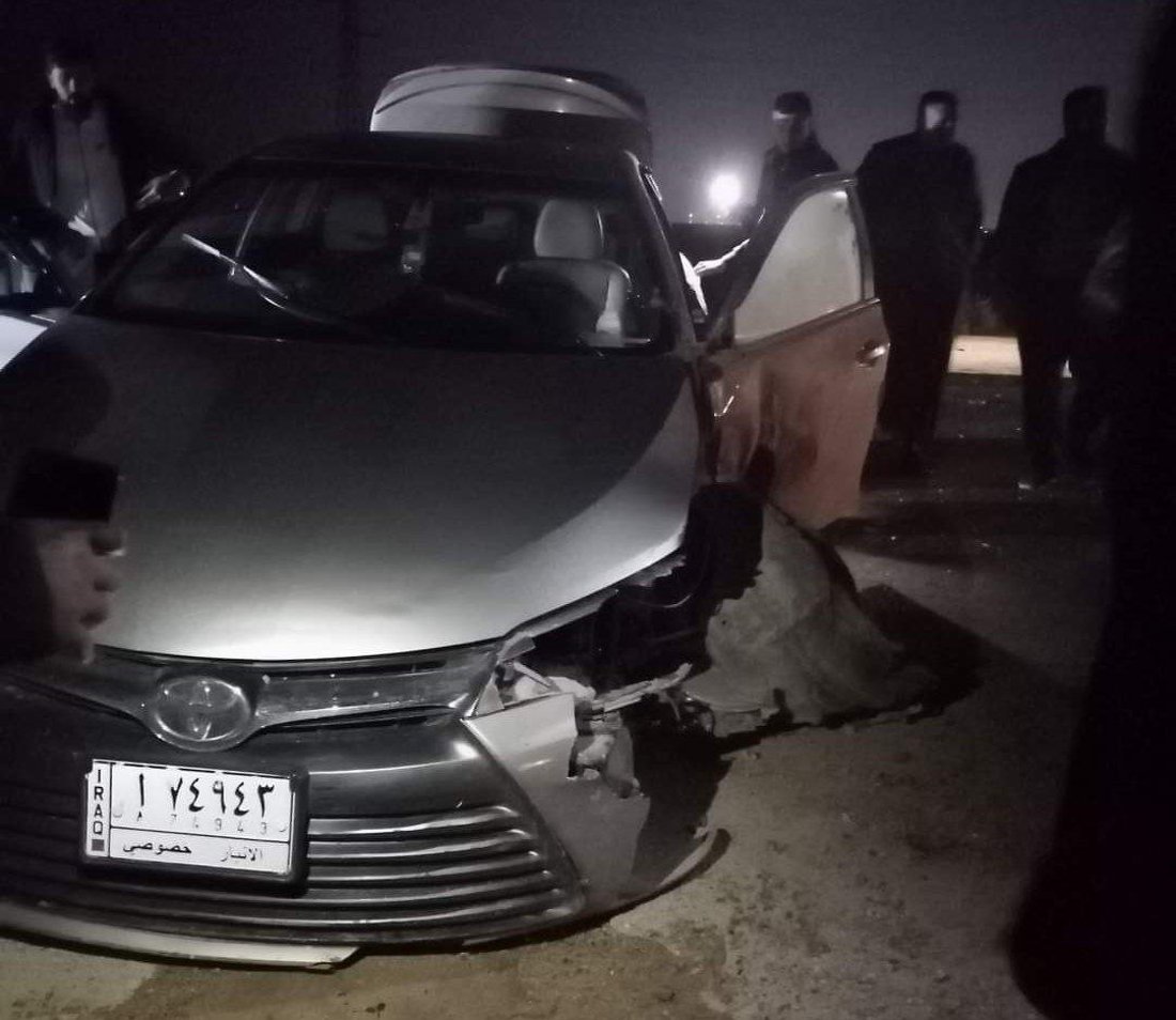 جانب من أضرار السيارة