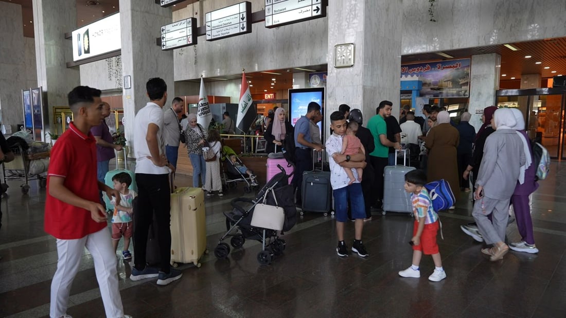 مدرج مطار البصرة لا يهدأ.. زوار الأربعينية يتدفقون عبر شركات الخليج وخط الشارقة