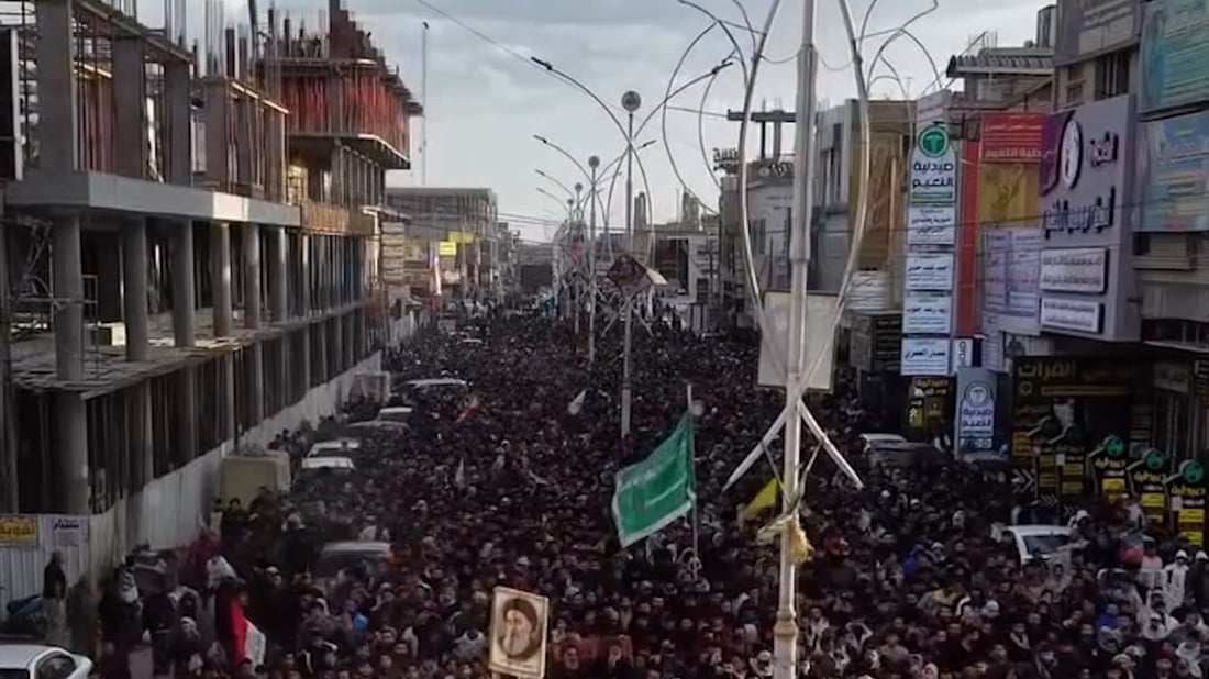 Crowds rally in Nasiriyah, Basra after Khamenei killing