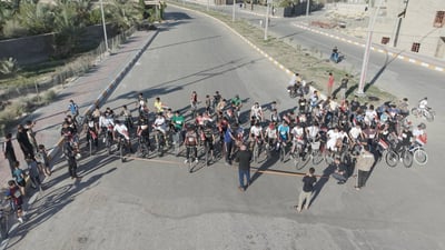انتخابات وبايسكلات في شوارع مدينة راوة!
