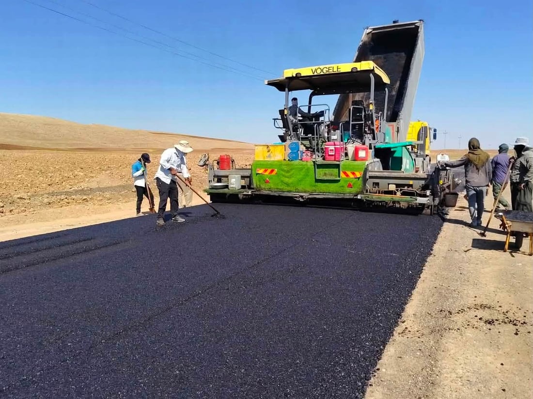 قیرتاوکردنی رێگای سەنگاو – دەربەندیخان هێندەی نەماوە