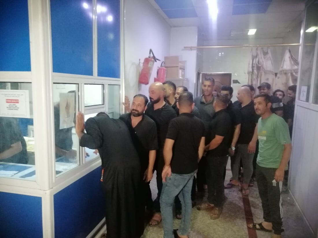 صور من الحلة: مصرف الدم استقبل 100 متبرع من “السياحي” منذ بداية محرم