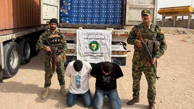 الحشد يضبط 7 آلاف كارتون كحول مهرب كانت في طريقها إلى بغداد