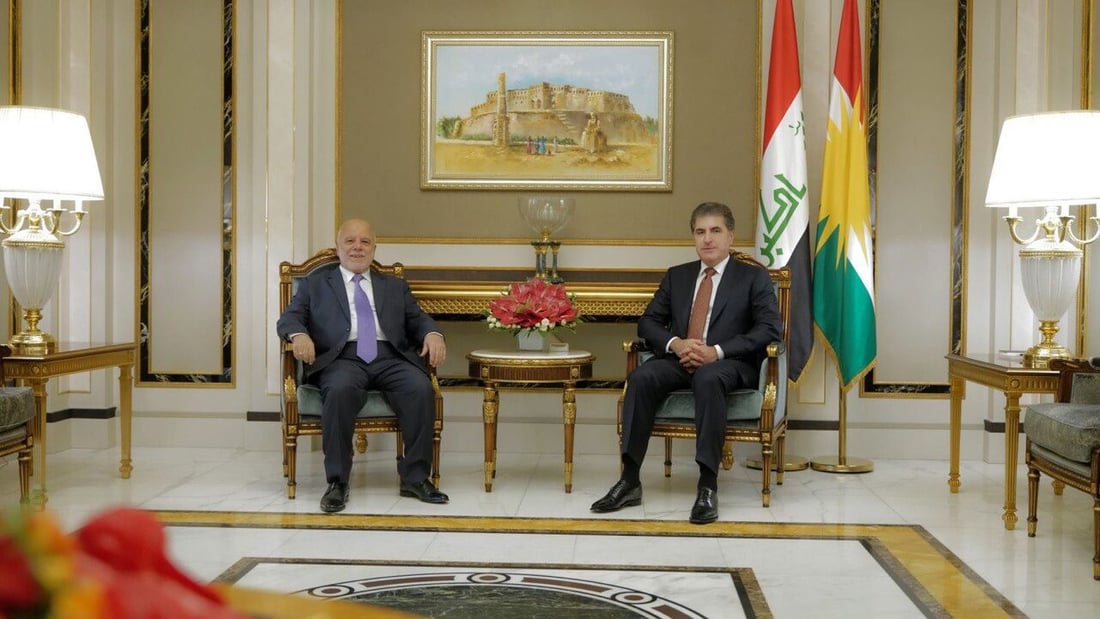 العبادي ونيجيرفان بارزاني يبحثان أوضاع البلاد العامة والانتخابات المقبلة