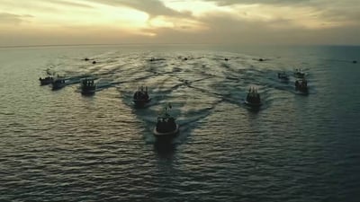 خور عبد الله.. الحشد يطلق ضفادع بشرية ويقصف السفن في معركة بحرية افتراضية