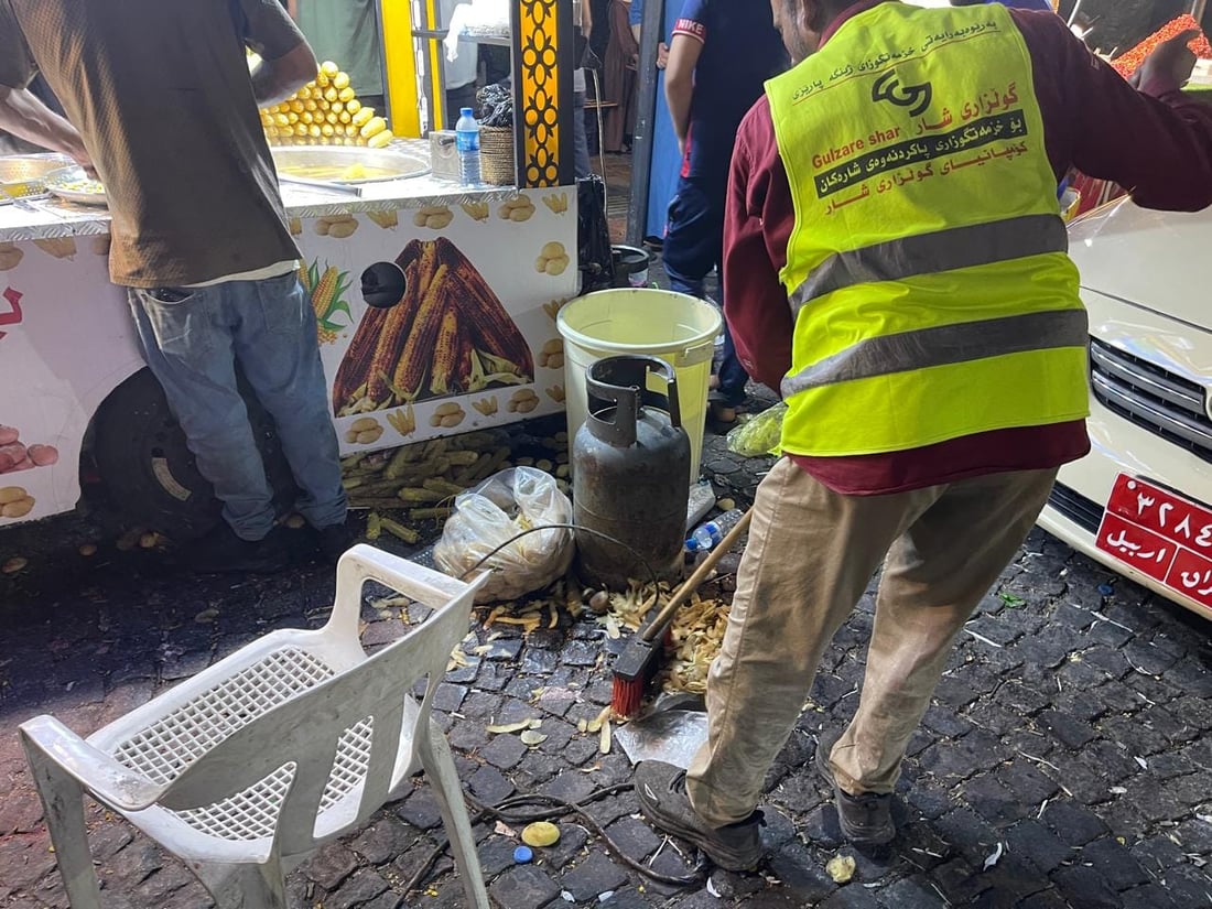 لە رۆژێکدا زیاتر لە 60 تۆن زبڵ لە هەولێر کۆکرایەوە