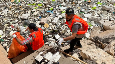 أصحاب السترات البرتقالية في مهمة جديدة: لن نبقي قطعة بلاستيك في سد دربندخان