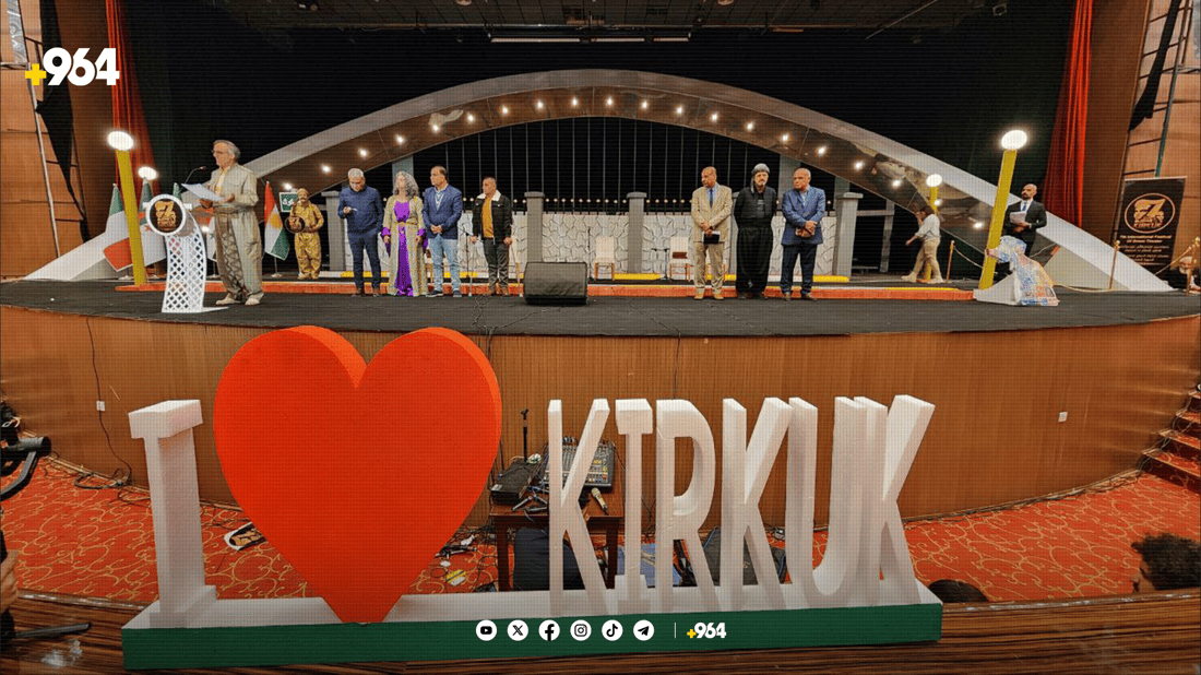 دیمەنی شەوی کۆتایی فێستیڤاڵی شانۆی شەقام لە کەرکوک،
فۆتۆ:964