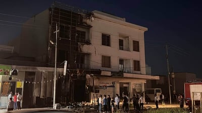 لە گەڕەکی هەولێری نوێ نانەواخەیەک و چوار ماڵ سووتان