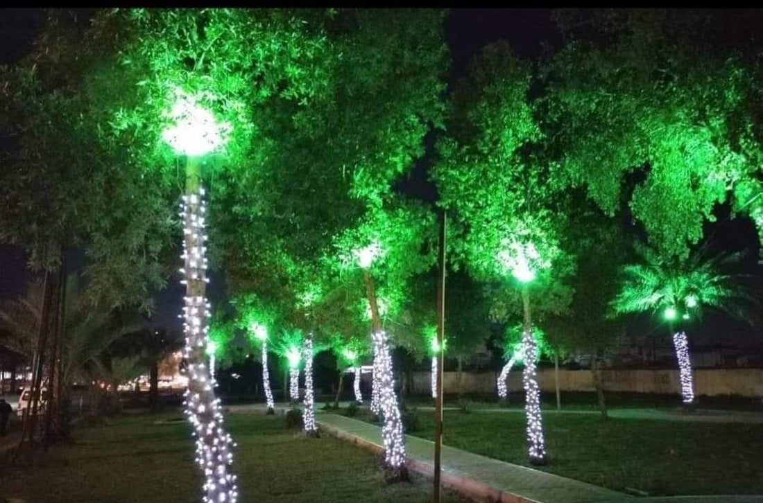 البياع: متنزه “بغداد” بحلة جديدة.. إنارة ليلية تحيي الحديقة حتى الصباح