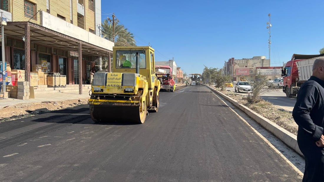 انتهت أعمال المجاري في سامراء.. طريق الجبيرية يدخل الخدمة خلال أيام (صور)