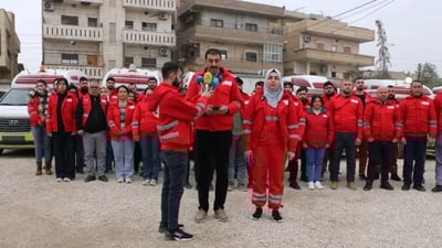 مانگی سووری کوردی کاروانێکی فریاگوزاری بەرەو حەلەب بەڕێکرد