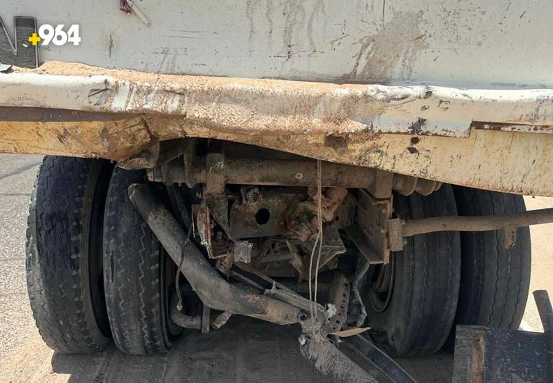 مصرع سائق صهريج في حادث مروع مع “لوري” قرب سيطرة السدرة بالبصرة