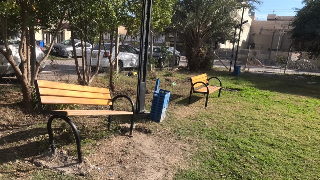 حديقة الجمعية في العامرية – بغداد بحاجة إلى “حارس شايب” يوبّخ المخربين