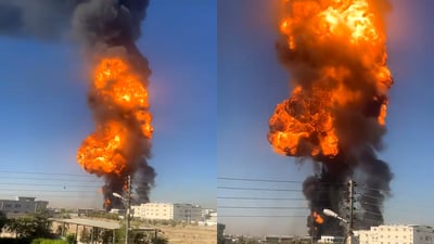 لە ئاگری بەنزینخانەکەی هەولێر دوو بارهەڵگر و ئۆتۆمبێلێک سووتاون