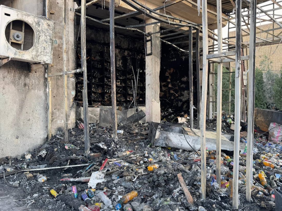 صور: ماركت السيد تحول إلى رماد في أول ساعات 2025.. قد تكون “صعادات الكرسمس”