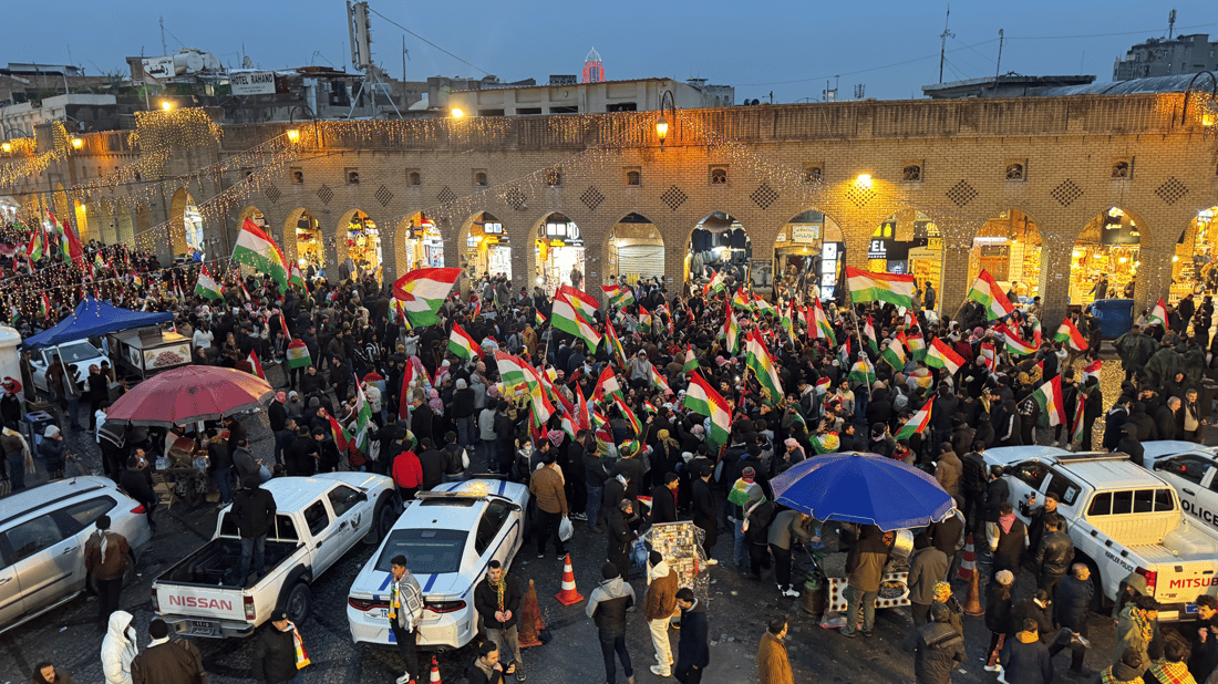 ‘Kurdistan will never fall’: Erbil protesters rally again in support of Kurds in Syria
