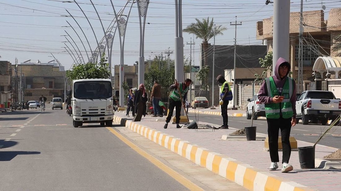 حملة التشجير الربيعية انطلقت.. صور من 8 مدن في الأنبار