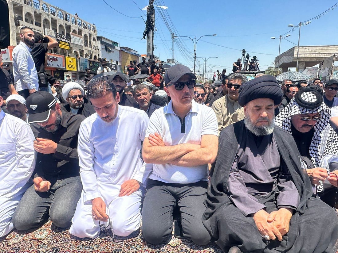 صور من بغداد الكرخ: الصدريون يحتشدون في الشعلة لأداء صلاة الجمعة الموحدة