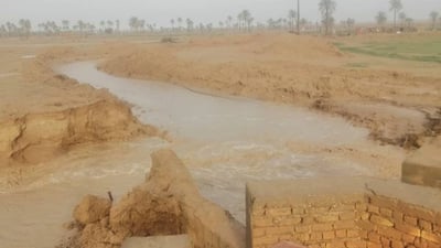 فيديو: السيول الإيرانية تنعش أنهار “الگلال وجزمان ودركي” شرقي واسط