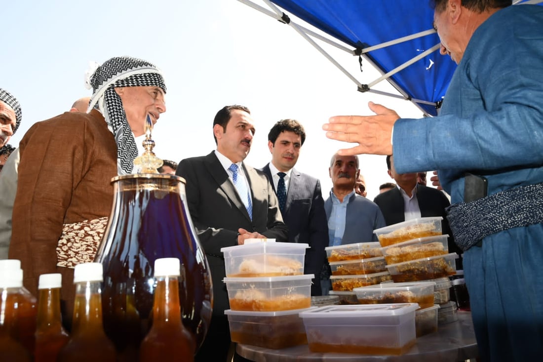 صور: أربيل تريد رفع كمية وجودة اللبن والعسل.. والمحافظ يشارك في مهرجان السهل
