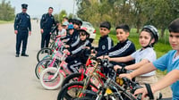 صور: ماراثون دراجات للأطفال في السليمانية بإشراف شرطة 