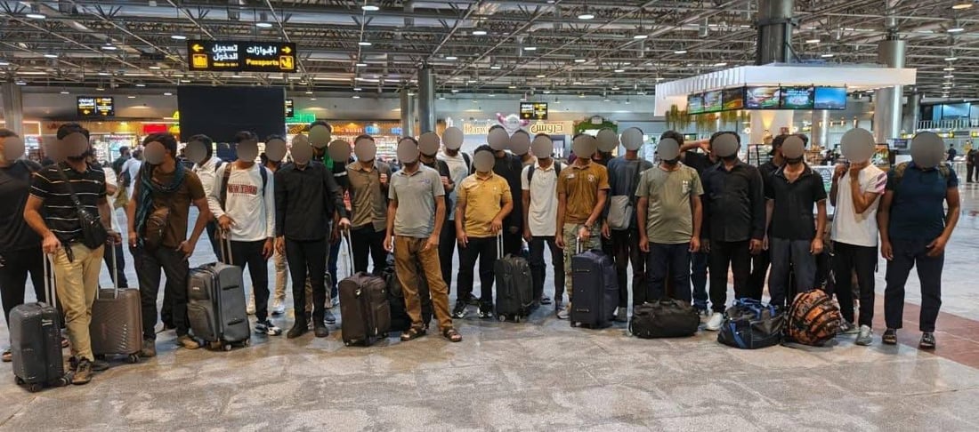 Iraq deports 55 residency law violators through Najaf and Basra airports