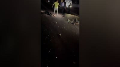 فيديو: انقلاب “أوبل فكترا” يؤدي إلى اصطدام سيارات ووفاة شخص شرق هيت