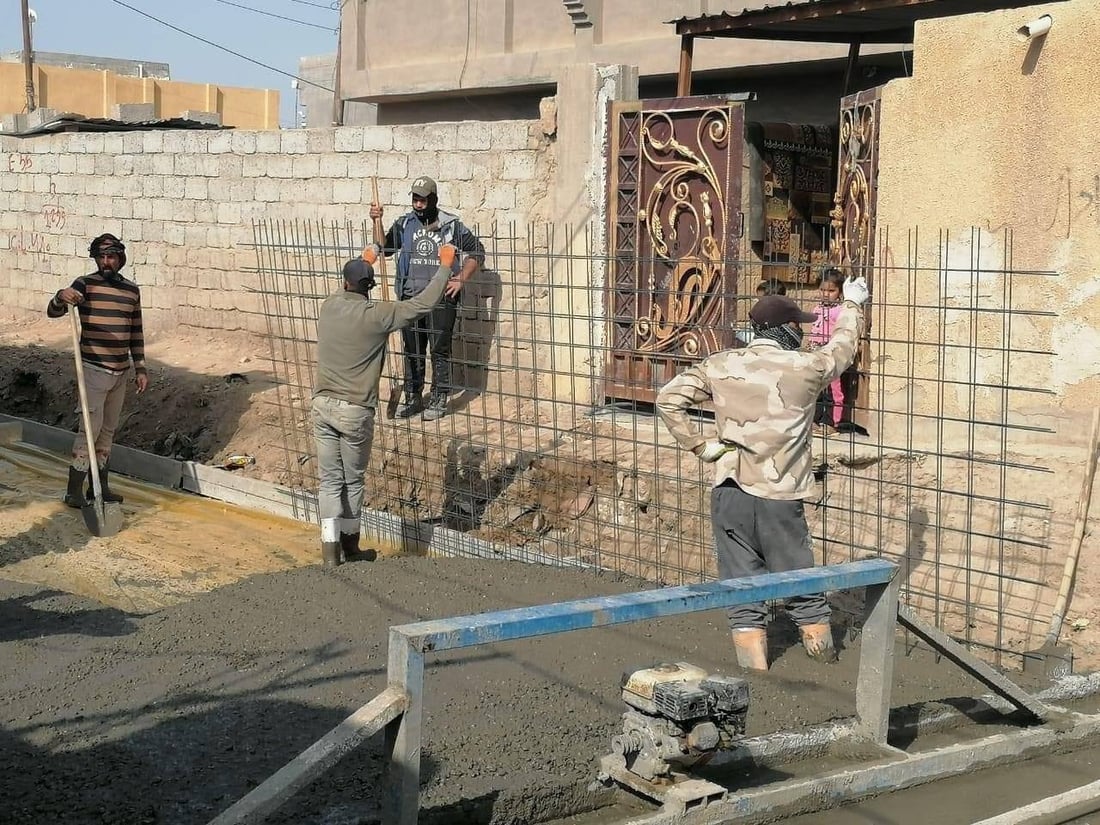 لأول مرة منذ نحو 30 عاماً.. “التبليط” يصل حي سعيد بن جبير في واسط