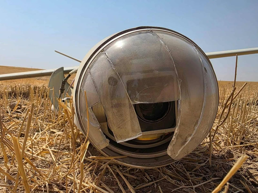 درۆنێکی بۆمبڕێژکراو لە نزیک گوندی دووگردکان کەوتەخوار