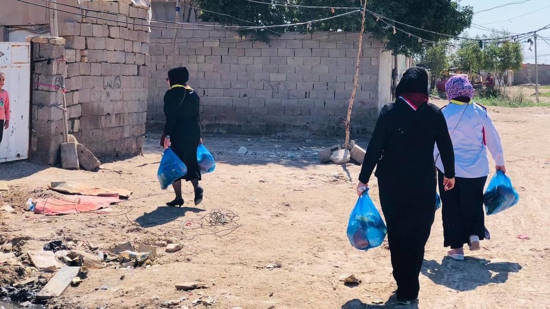 “عيال الله في عيوننا”.. حملة لكشافة واسط توزع سلال الغذاء على المتعففين
