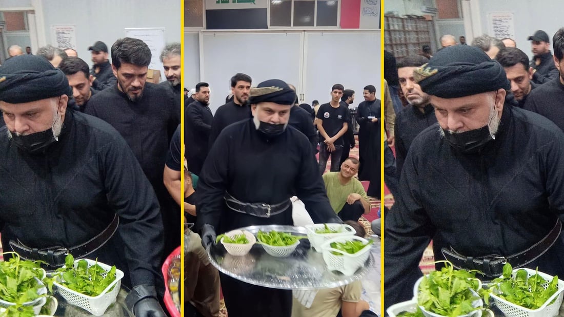 فيديو: الصدر يوزع الرياحين على زوار الحنانة هذه الليلة