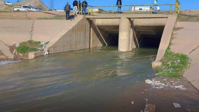 دوای سێ ساڵ پردی تێپەڕبوونی ئاوی کشتوکاڵی خورماتوو چاککرایەوە