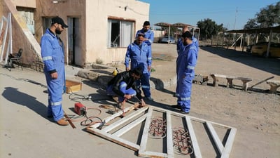 صور: 650 شابا يتدربون على مهنة “اللحام” في واسط