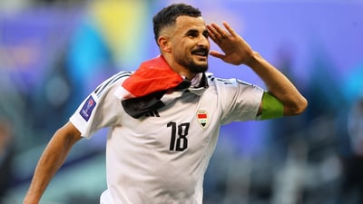 احتفالات في الفلوجة بانضمام أيمن حسين إلى نادي الكرمة