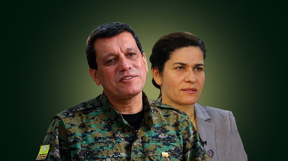 مەزڵوم عەبدی و ئیلهام ئەحمەد سەردانی دیمەشق دەکەن