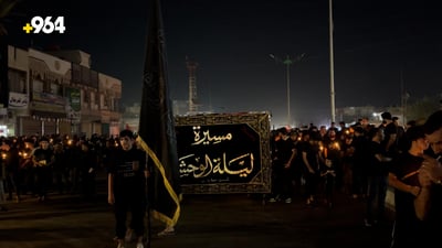 فيديو من مدينة الصدر.. مشهد مهيب “لمليون شمعة” في ليلة الوحشة الحسينية
