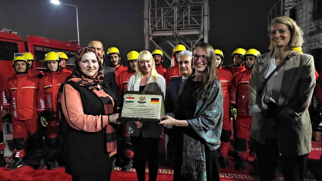 رێكخراوێكی ئەڵمانی پێداویستی بەرگریی شارستانیی هەولێر دابین دەكات