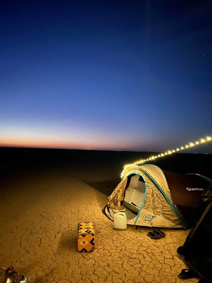 صور: انتهى الصيف والليل يصبح أجمل في واسط.. قمر ونجوم وسفاري في هور الشويجة