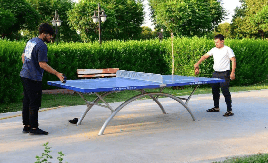 پارکی باداوە بە مێزی تێنسەوە نۆژەنکرایەوە