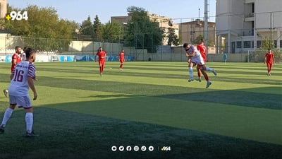 لە پاڵەوانێتی جامی کۆماری سلێمانی و کەرکوک یەکسان بوون