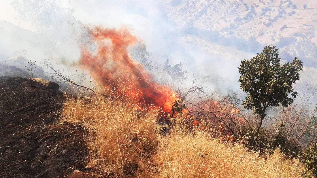 وەزارەتی ناوخۆ تیمەکانی راسپارد بۆ کۆنترۆڵکردنی ئاگرەکەى هه‌ڵه‌بجه‌
